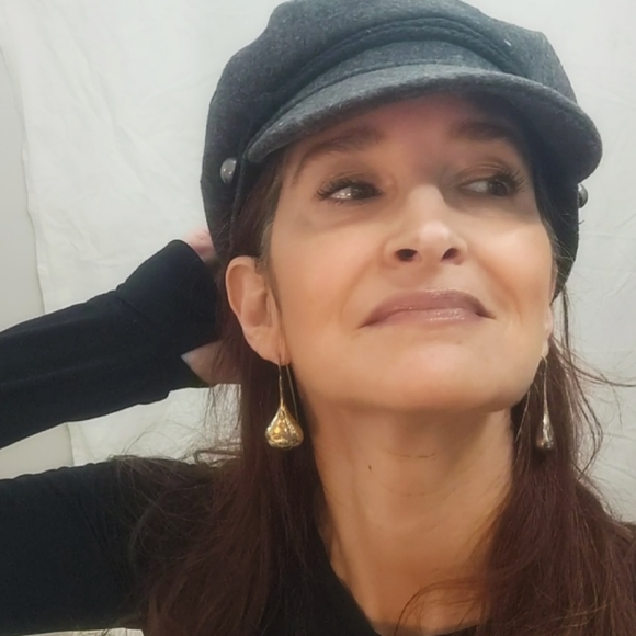 Vintage Sterling Silver Long Drop Earrings - Picture 4 of 6